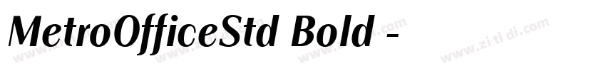 MetroOfficeStd Bold字字体转换 MetroOfficeStd Bold字字体转换